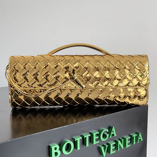 Bottega Veneta Long Clutch Andiamo 741511 Gold