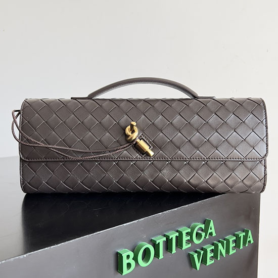 Bottega Veneta Long Clutch Andiamo 741511 coffee