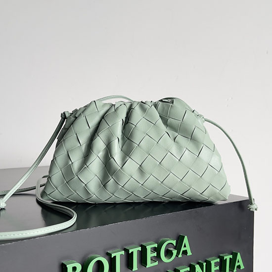 Bottega Veneta Woven Leather Small The Pouch B585851 Green