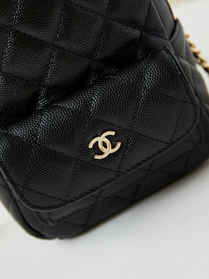 Chanel Grain Calfskin Mini Backpack AP3753 Black