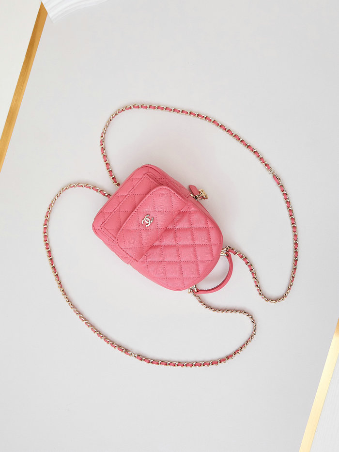 Chanel Grain Calfskin Mini Backpack AP3753 Peach