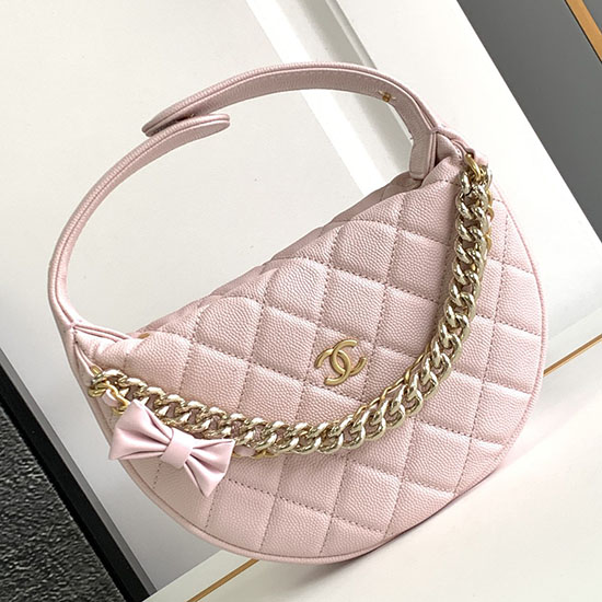 Chanel Grained Calfskin Pouch Pink AP3943