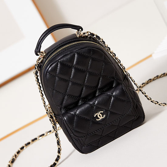 Chanel Lambskin Mini Backpack AP3753 Black