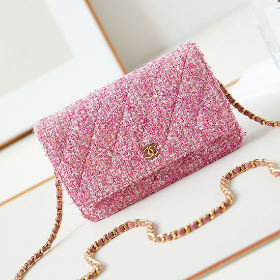 Classic Chanel Wallet On Chain Pink AP0250