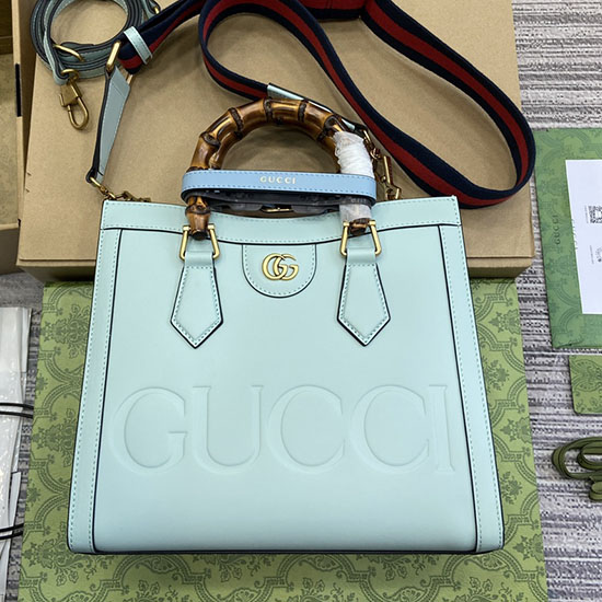 Gucci Diana Small Tote Bag 702721 Blue