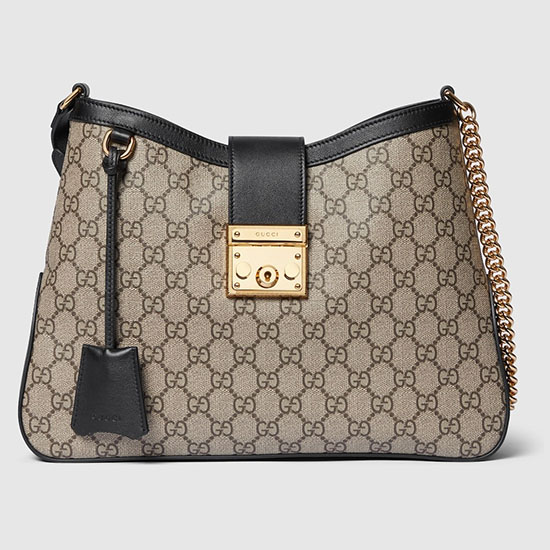 Gucci Padlock GG Medium Shoulder Bag Black 795113