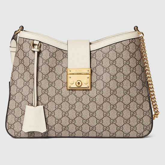 Gucci Padlock GG Medium Shoulder Bag White 795113