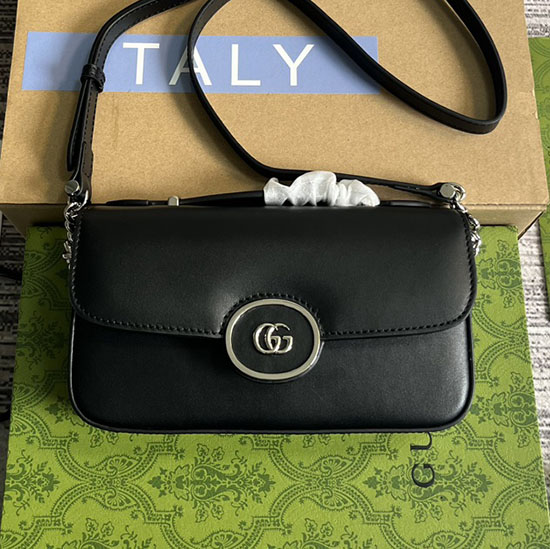 Gucci Petite GG Mini Shoulder Bag 739722 Black