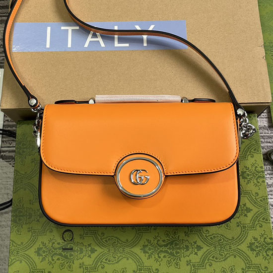 Gucci Petite GG Mini Shoulder Bag 739722 Orange