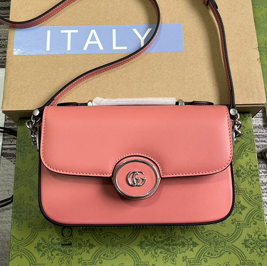 Gucci Petite GG Mini Shoulder Bag 739722 Pink