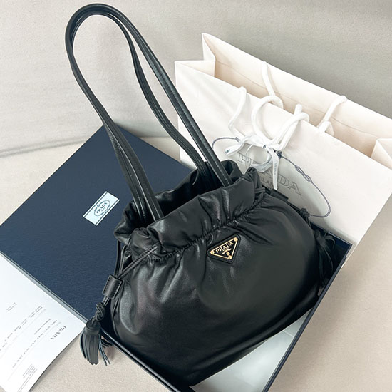 Prada Lambskin Shoulder Bag1BG541 Black