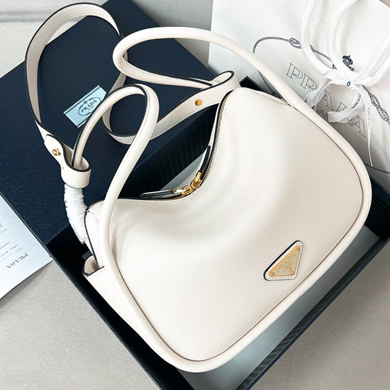 Prada Leather Handbag 1BA451 White
