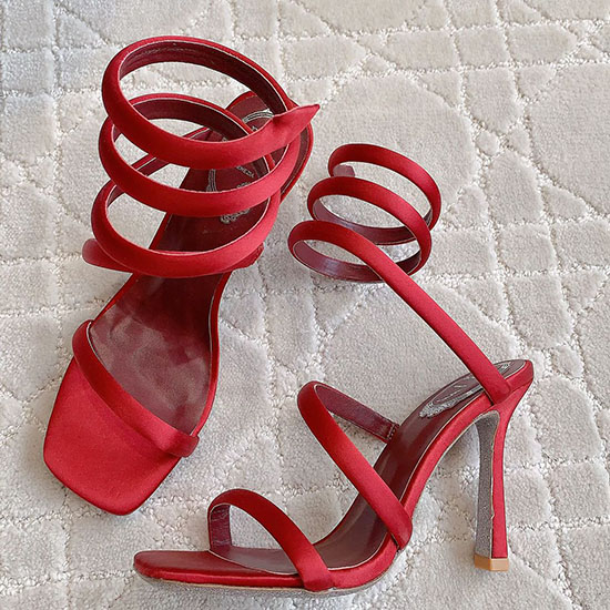 Rene Caovilla Satin Sandals WSR52209