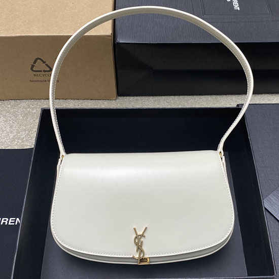 Saint Laurent Mini Voltaire Bag White 779642