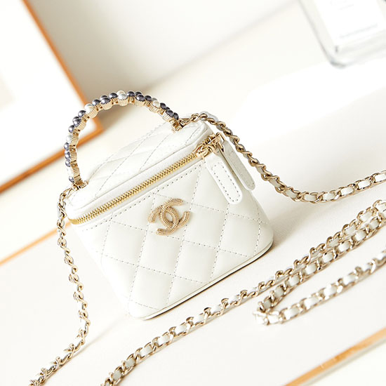 Chanel Mini Vanity Case AP3805 White