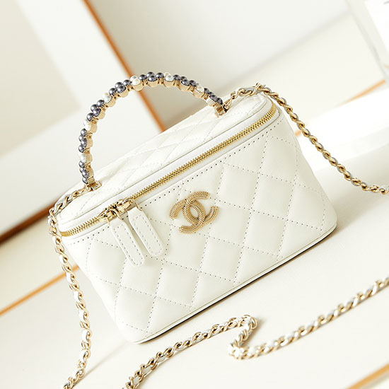 Chanel Small Vanity Case AP3804 White