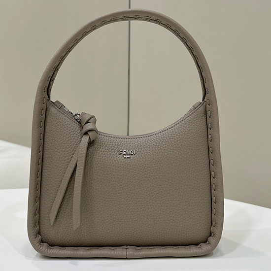Fendi Mini Fendessence Leather Hobo Bag F80165 Grey