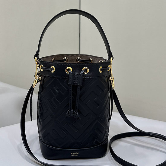 Fendi Small Mon Tresor Bucket Bag F8637 Black