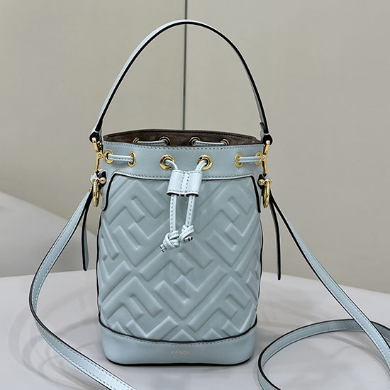 Fendi Small Mon Tresor Bucket Bag F8637 Blue