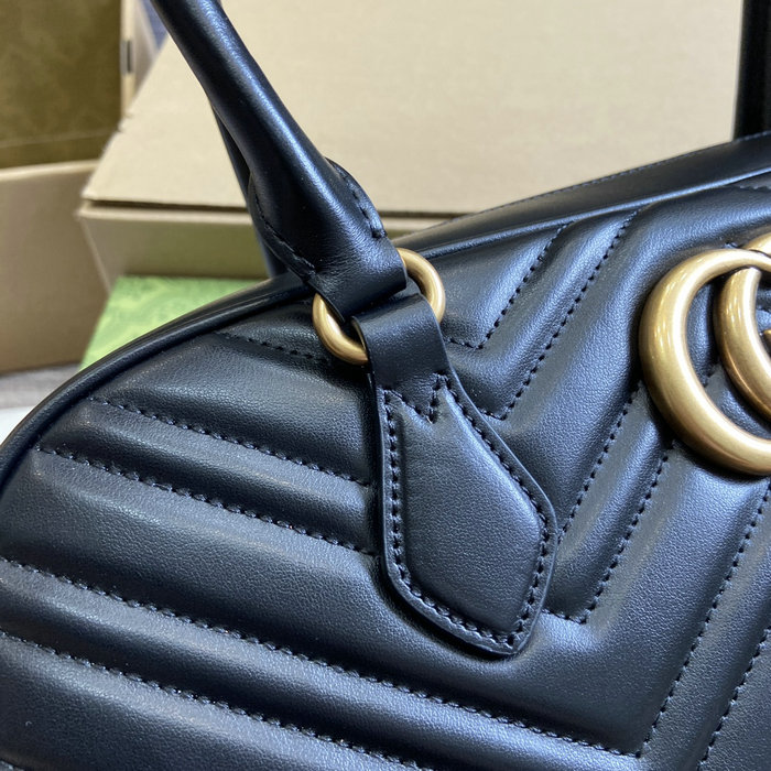 Gucci GG Marmont Medium Top Handle Bag 795218 Black