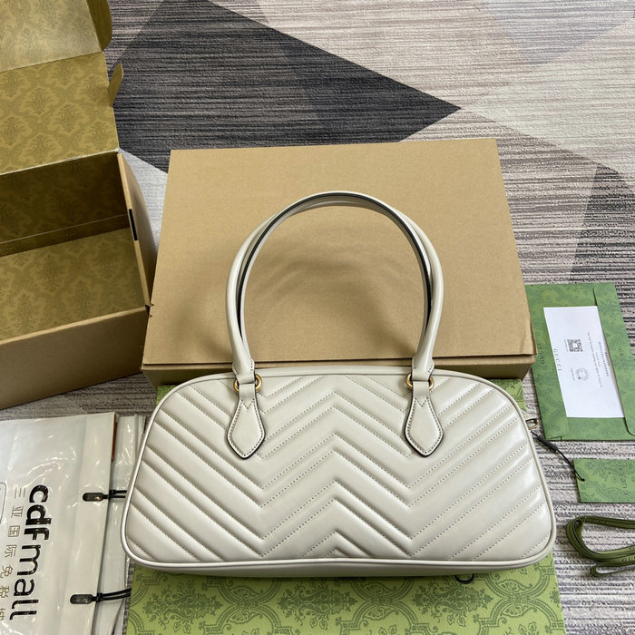 Gucci GG Marmont Medium Top Handle Bag 795218 Grey