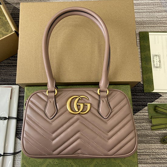 Gucci GG Marmont Small Top Handle Bag 795199 Pink