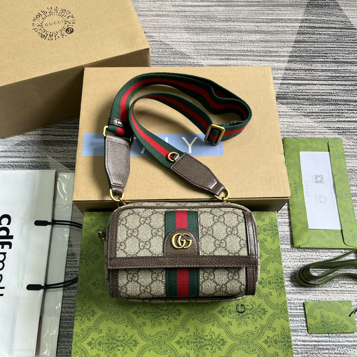 Gucci Ophidia GG Mini Bag 746308 Brown