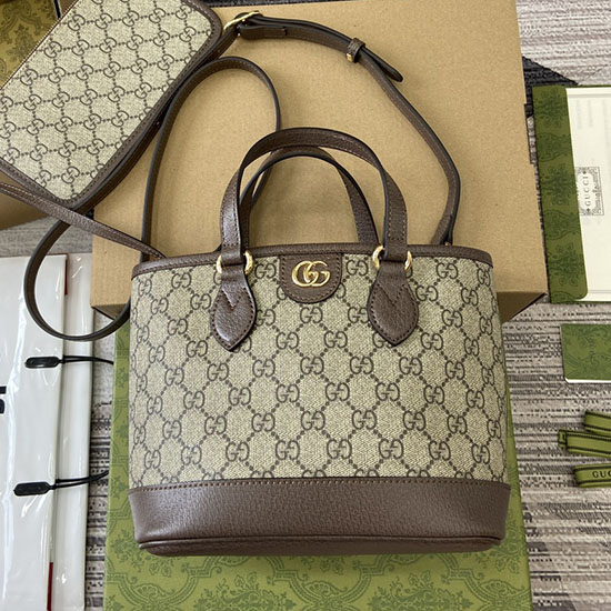 Gucci Ophidia Mini Tote Bag 811716 Brown