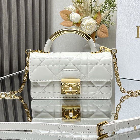 Mini Dior Ange Bag M4401 White