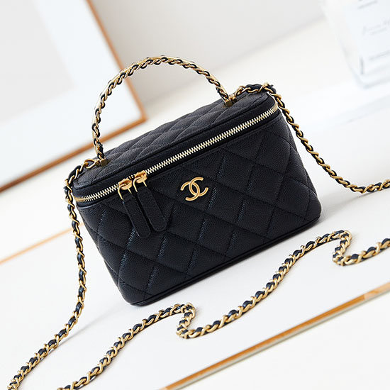Chanel Small Vanity Case AP4056 Black