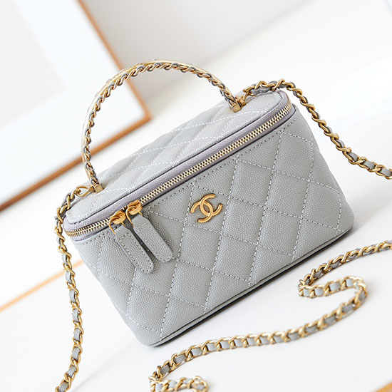 Chanel Small Vanity Case AP4056 Grey