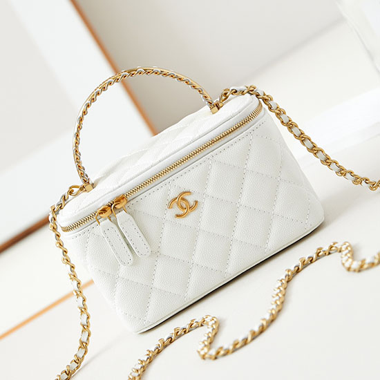 Chanel Small Vanity Case AP4056 White