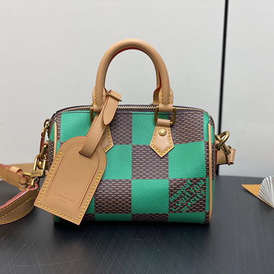 Louis Vuitton Speedy 18 Bandouliere Damier Pop N40611 Green