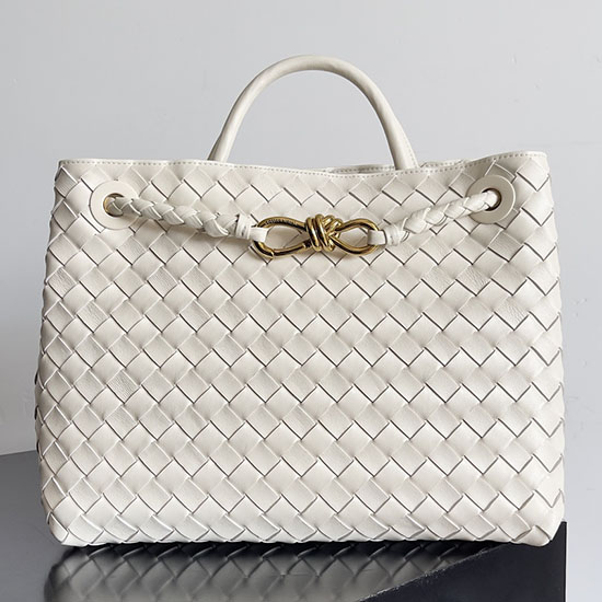 Bottega Veneta Medium Andiamo Tote Bag Sea Salt B743572