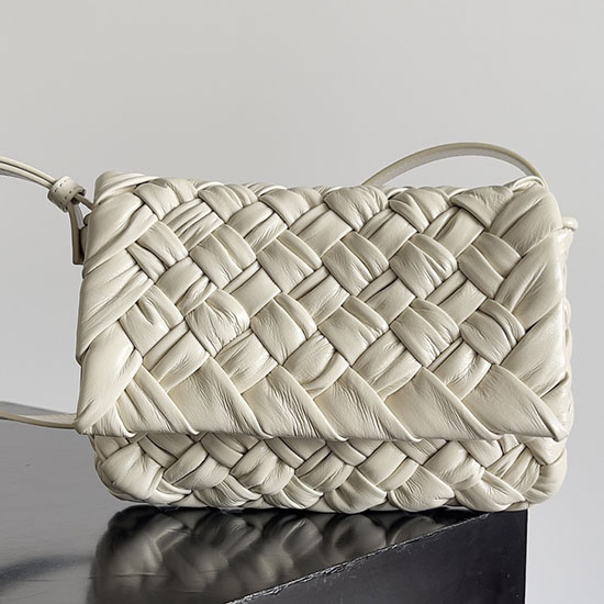 Bottega Veneta Small Rumple Messenger 787113 Sea Salt