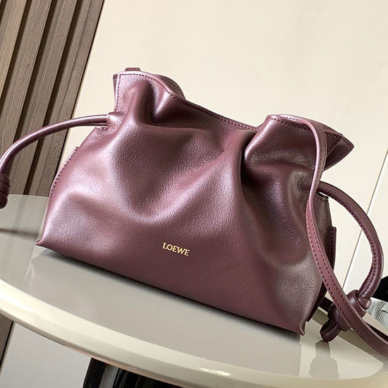 Loewe Mini Flamenco Clutch L9044 Burgundy