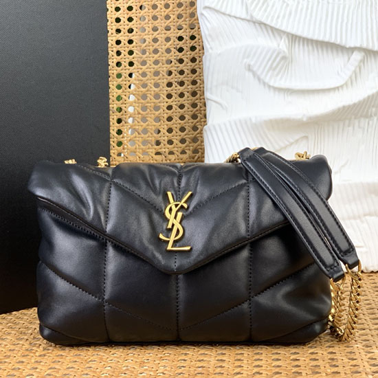 Saint Laurent Loulou Toy Puffer Bag 759337 Black with Gold