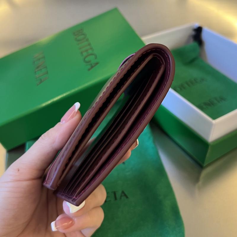 Bottega Veneta Cassette Bi-Fold Wallet 649603 Burgundy