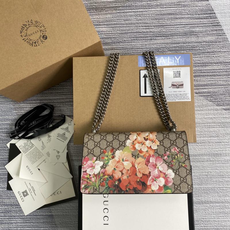 Gucci Dionysus Small Shoulder Bag 499623 with Red Flower