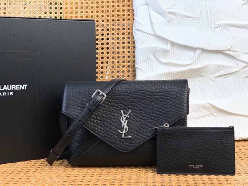 Saint Laurent Cassandre Envelope Messenger 801490 Black