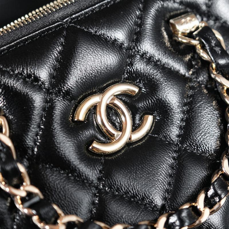 Chanel Lambskin Small Tote AS5130 Black