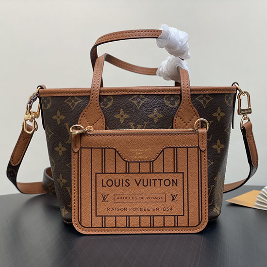 Louis VUitton Neverfull Bandouliere Inside Out BB M12099 Brown