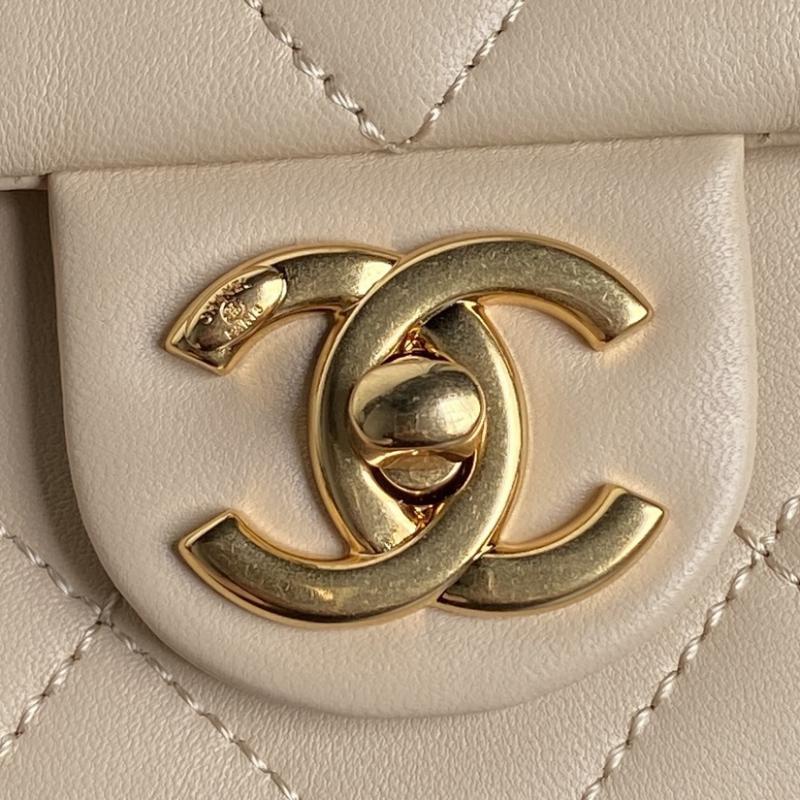 Small Chanel Lambskin Flap Bag AS5176 Beige