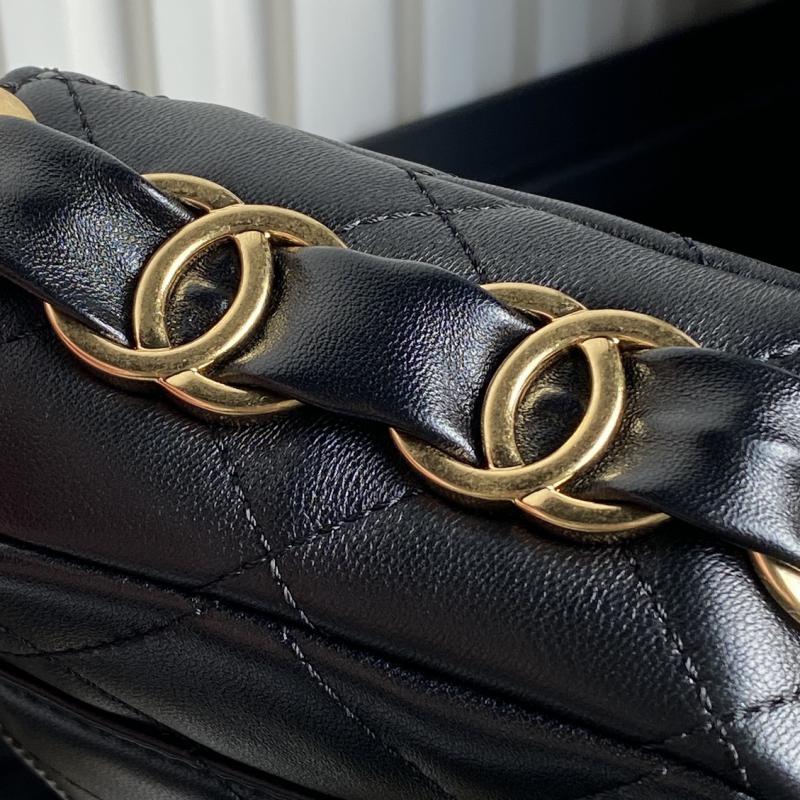 Small Chanel Lambskin Flap Bag AS5176 Black