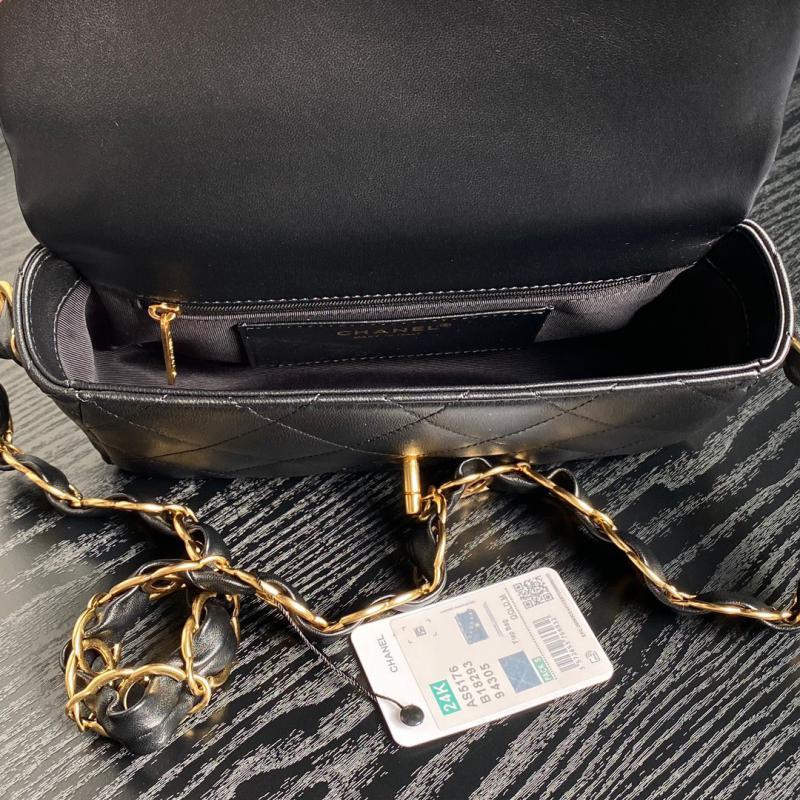 Small Chanel Lambskin Flap Bag AS5176 Black