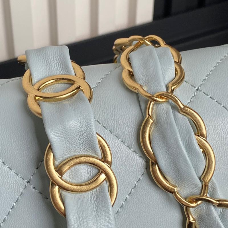 Small Chanel Lambskin Flap Bag AS5176 Light Blue