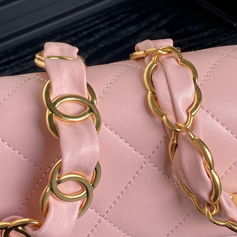 Small Chanel Lambskin Flap Bag AS5176 Pink