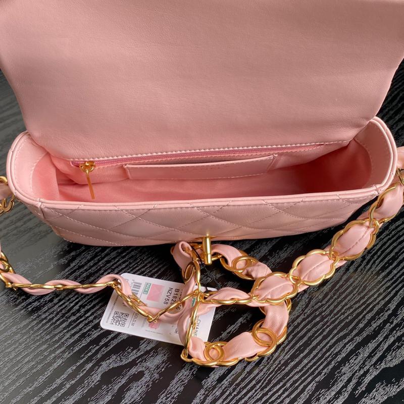 Small Chanel Lambskin Flap Bag AS5176 Pink
