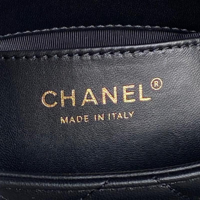 Mini Chanel Lambskin Flap Bag AS5175 Black