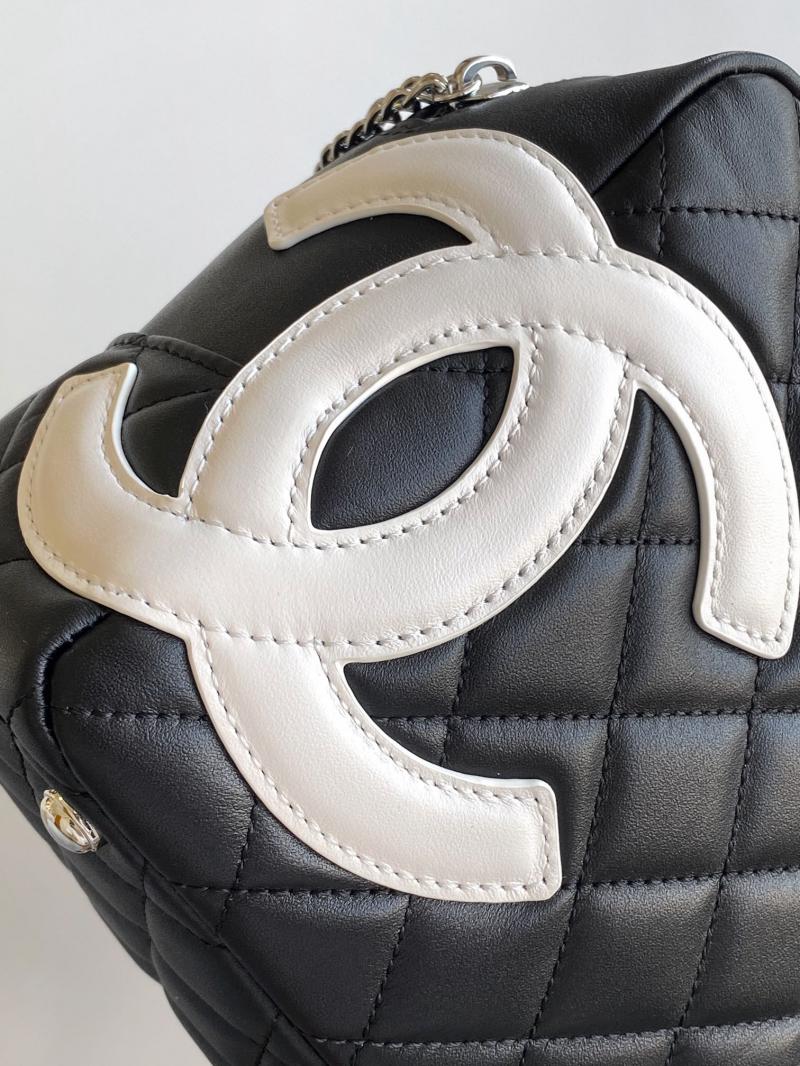 Chanel Cambon Ligne Bowler Bag A0506 Black